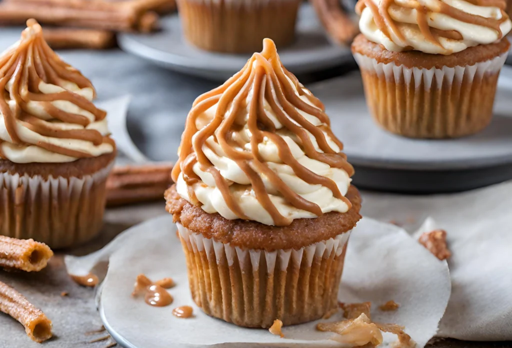 Dulce De Leche Churro Cupcakes