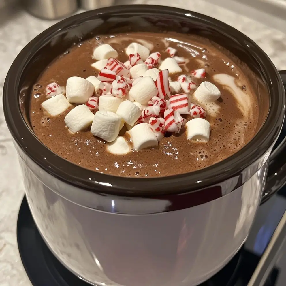 Christmas Eve Creamy Crockpot Hot Chocolate