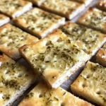 A colorful and appetizing arrangement of Dill Pickle Saltines