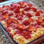 Strawberry Cheesecake Dump Cake