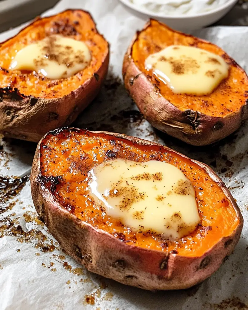 Air fryer baked sweet potato