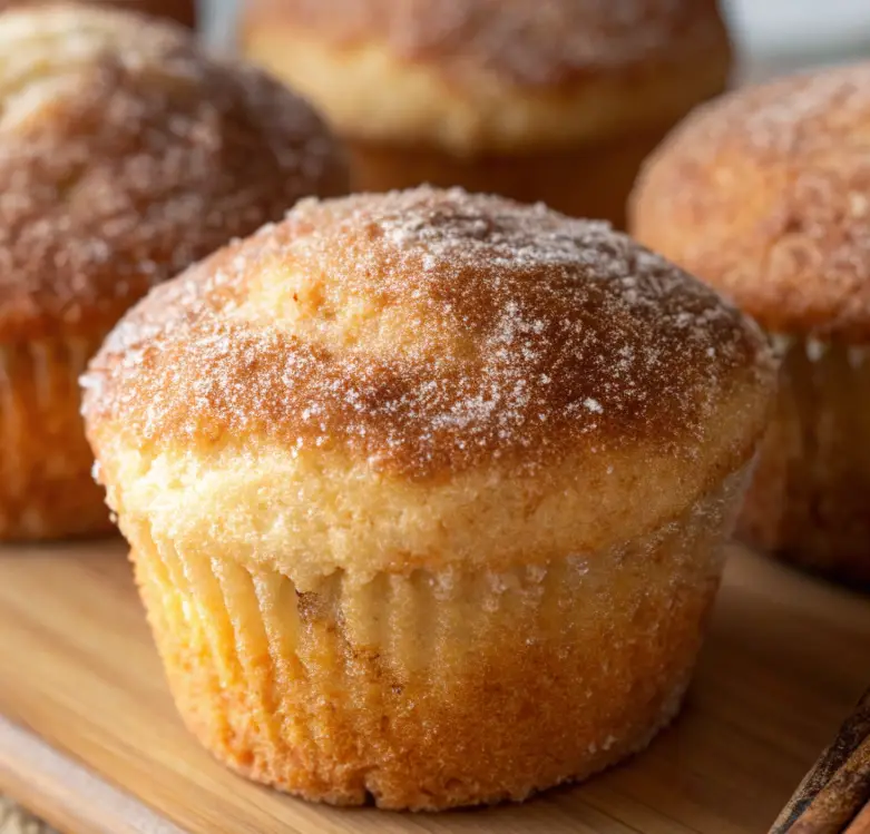 Grandma's Fluffy Cinnamon Sugar Donut Muffins