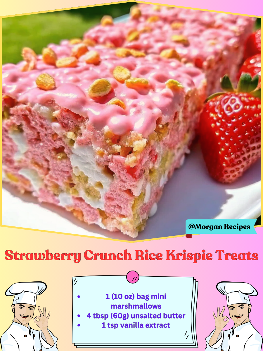 Strawberry Crunch Rice Krispie Treats