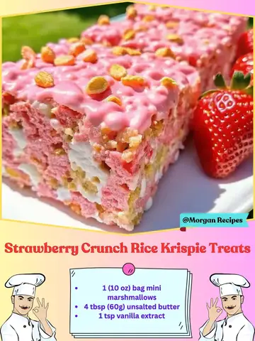 Strawberry Crunch Rice Krispie Treats