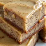 Banana Bread Brownies in a white plate