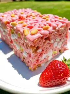 Strawberry Crunch Rice Krispie Treats