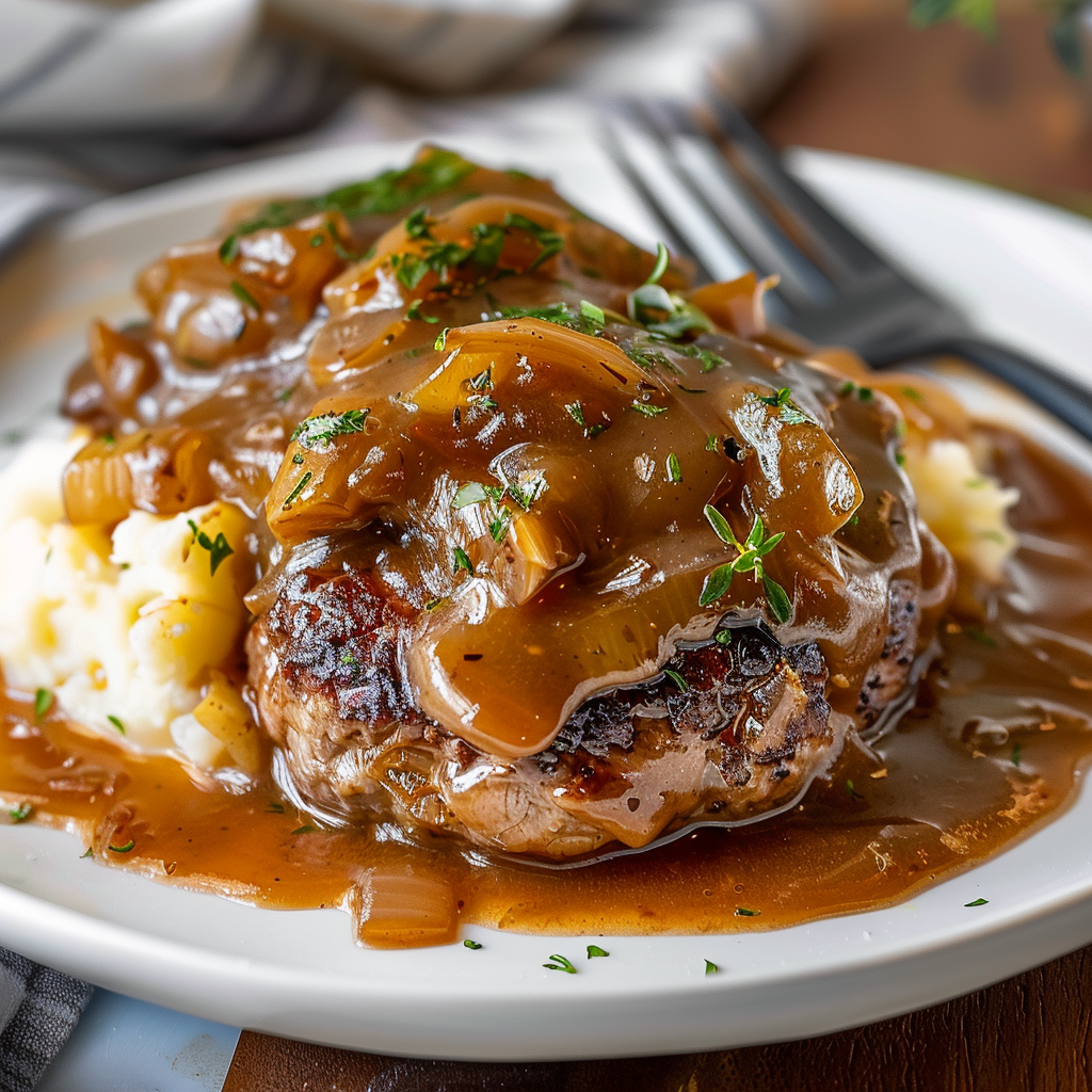 Salisbury Steak with Onion Gravy