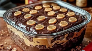 Reese’s Peanut Butter Earthquake Cake