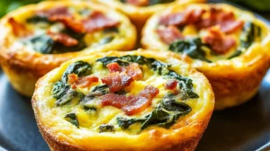 Spinach & Cheese Quiche Cups