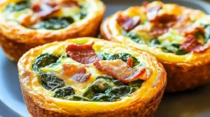 Spinach & Cheese Quiche Cups