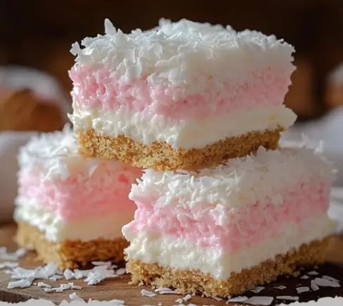 Custard & Coconut Marshmallow Bars