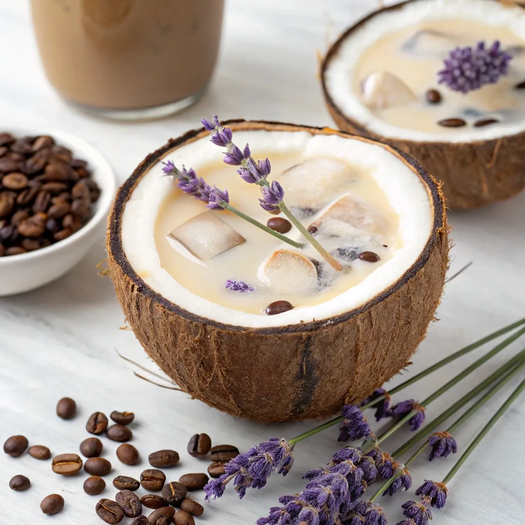 Lavender Coconut Iced Latte