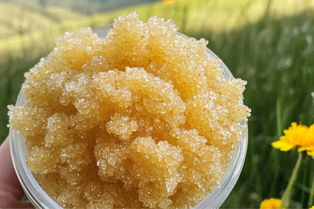 DIY Dandelion Sugar Scrub