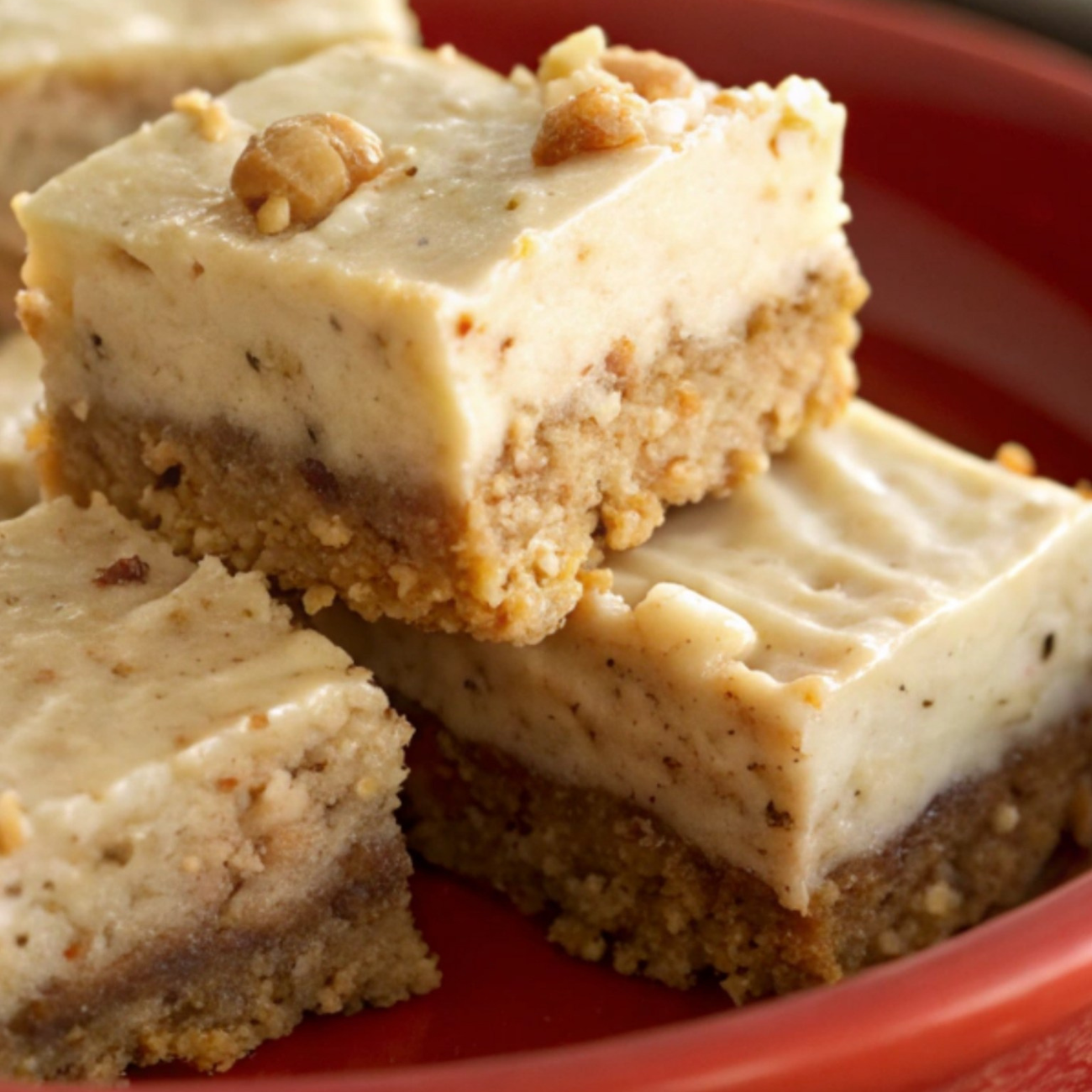 No-Bake Cookie Bar in a red bowl