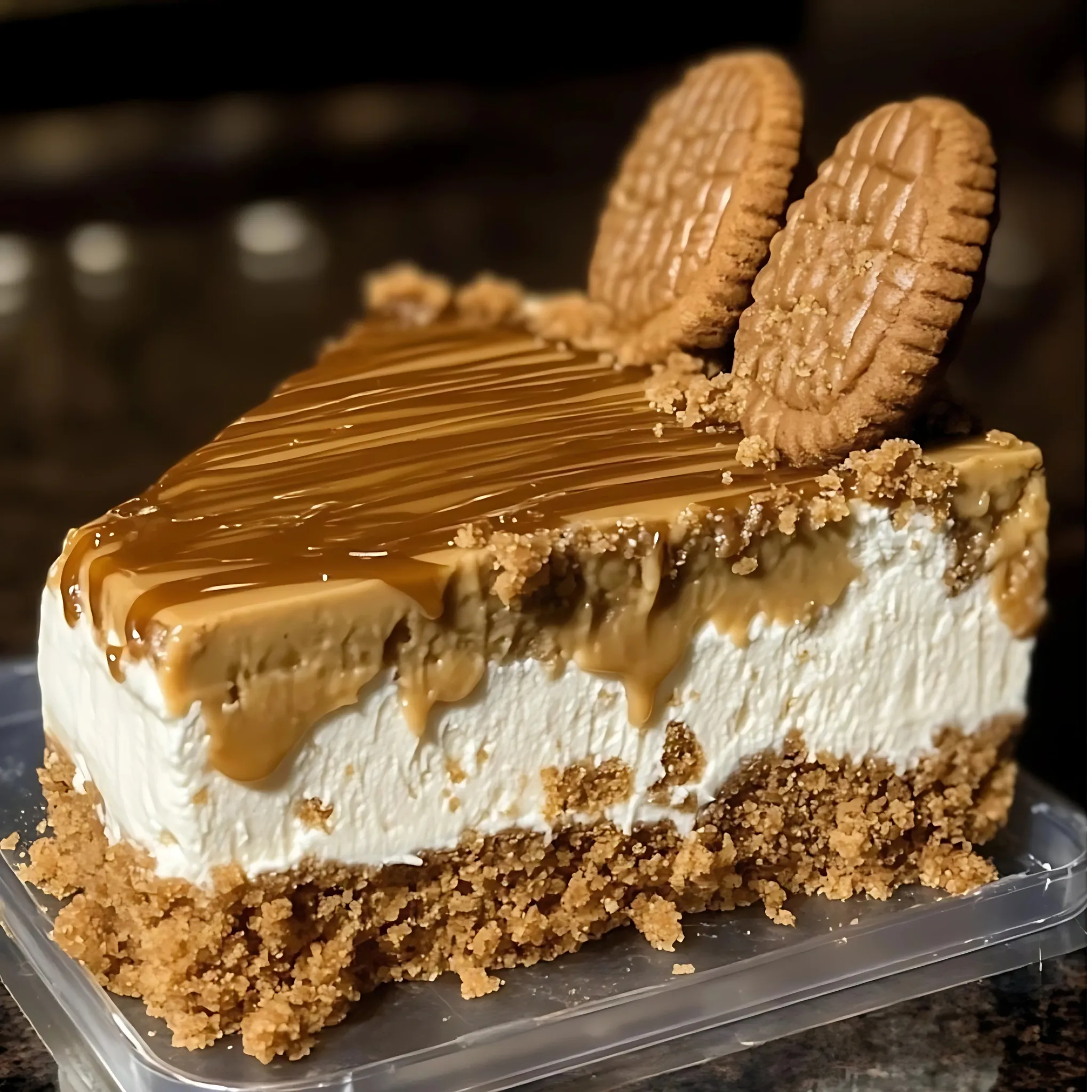 Biscoff Caramel Cookie Butter Cheesecake