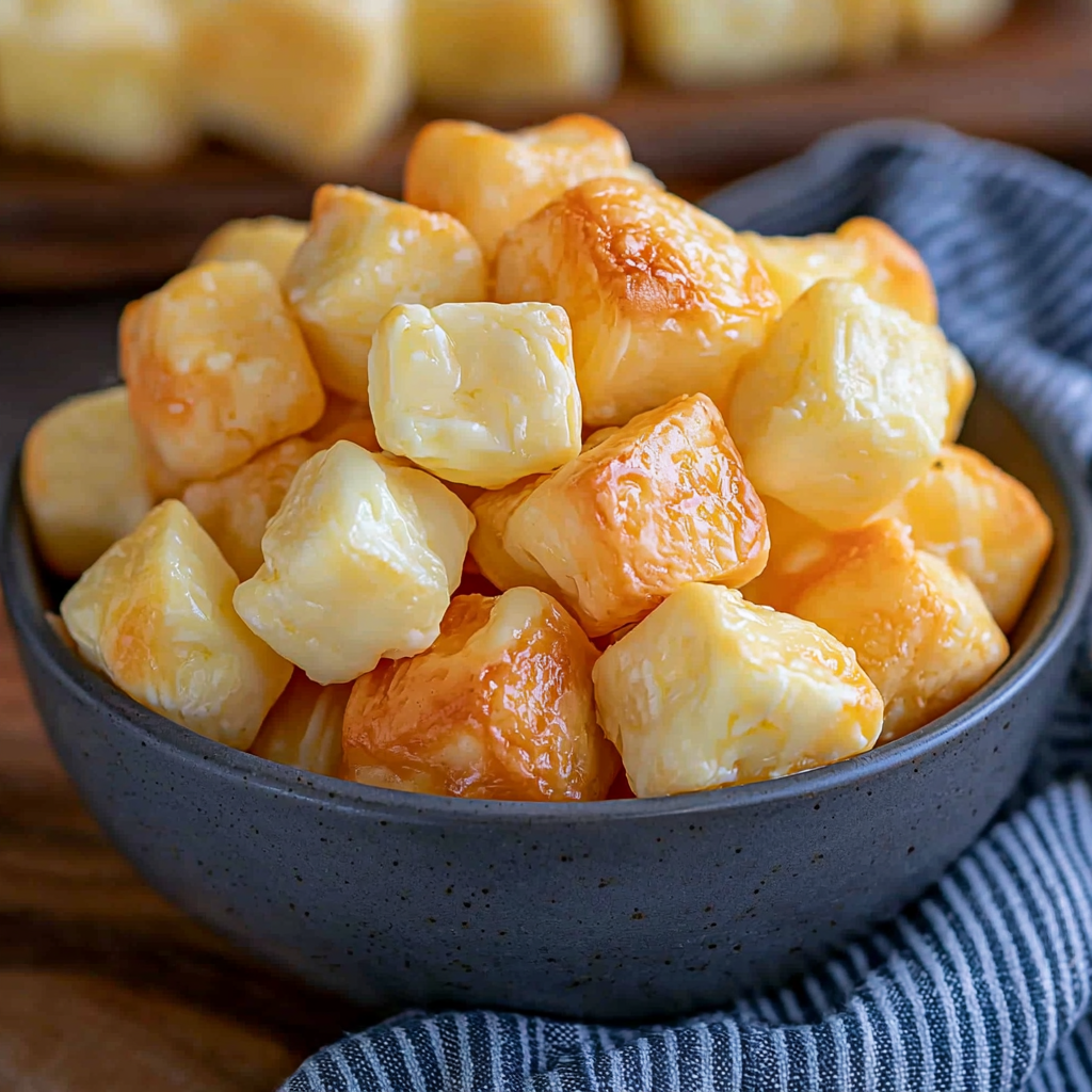 Keto "Popcorn" Cheese Puffs – crispy low-carb cheese snack