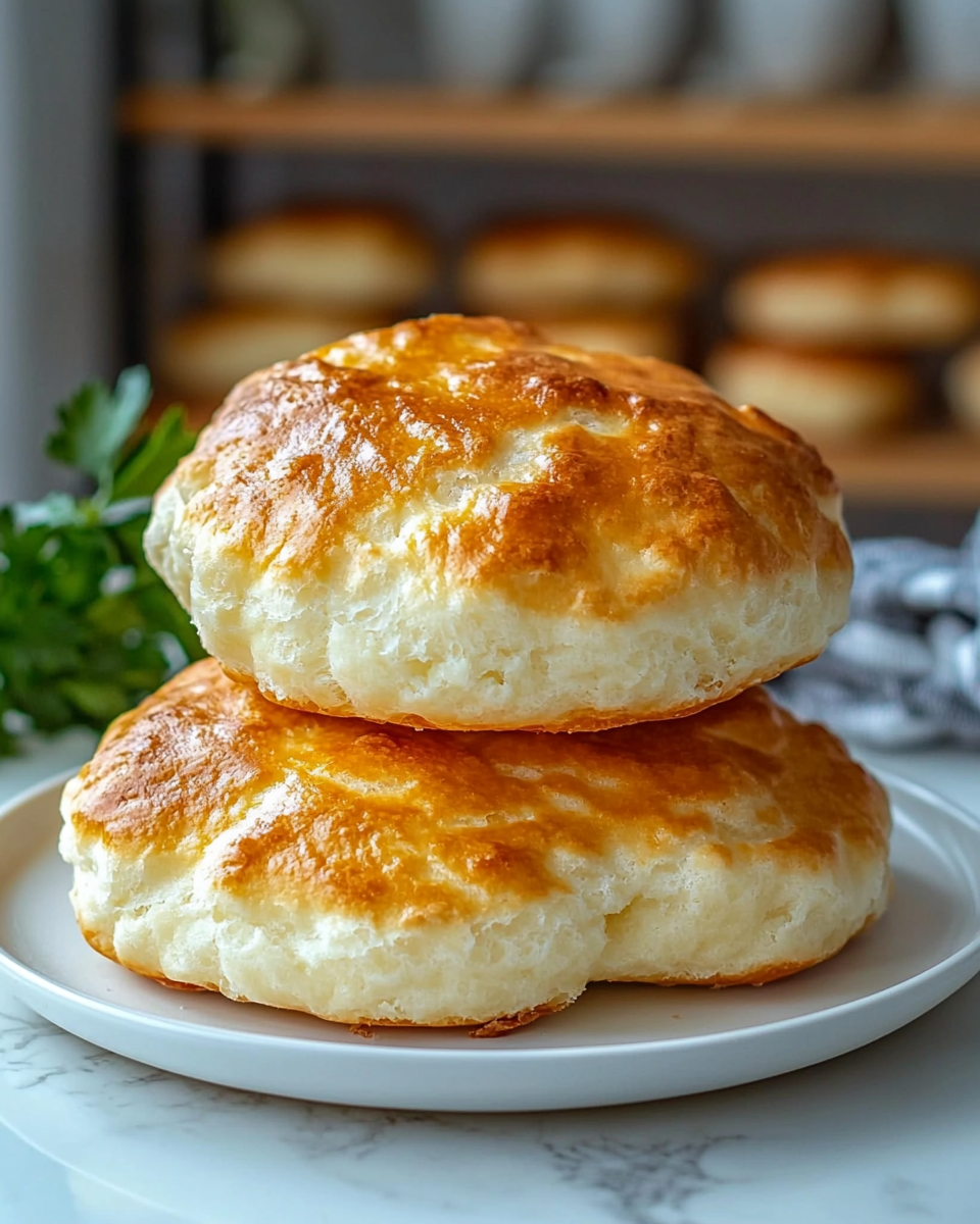 “Freshly baked fluffy cottage cheese cloud bread rounds on parchment paper